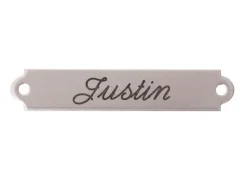 DOVER DROPSHIP Nameplates|2" Fancy Saddle Nameplate