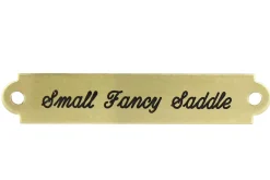 DOVER DROPSHIP Nameplates|2" Fancy Saddle Nameplate