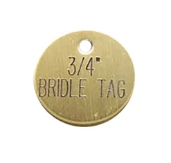 DOVER DROPSHIP Nameplates|3/4'' Round Bridle & Accessory Tag