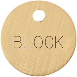 DOVER DROPSHIP Nameplates|1'' Round Bridle & Accessory Tag