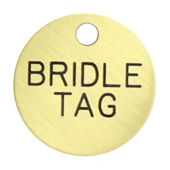 DOVER DROPSHIP Nameplates|1'' Round Bridle & Accessory Tag