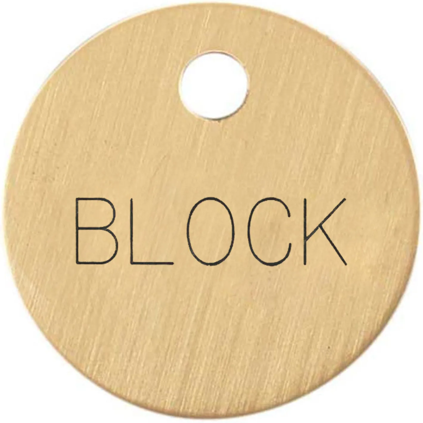 DOVER DROPSHIP Nameplates|1'' Round Halter Tag