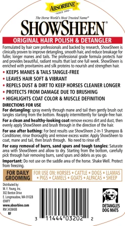 ANIMAL HEALTH INT Coat, Mane & Tail Care|Absorbine® ShowSheen® Hair Polish & Detangler