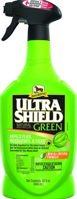 ANIMAL HEALTH INT Fly Control|Fly Repellents|Absorbine® UltraShield® Green Natural Fly Repellent - Quart