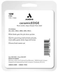 ANDIS COMPANY Clippers, Blades, & Accessories|Andis® ceramicEDGE WIDE Detachable Replacement Blade Size 10W