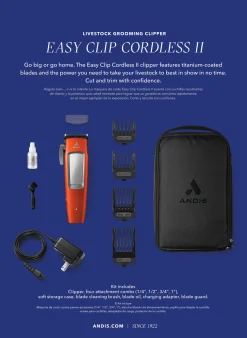 ANDIS COMPANY Clippers, Blades, & Accessories|Andis® Easy Clip Cord/Cordless II Clipper