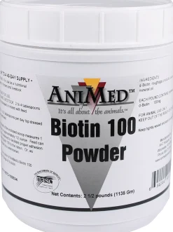 ANIMAL HEALTH INT Horse Supplements|AniMed™ Biotin 100 Powder - 2.5 lb