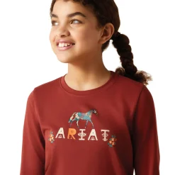 Kids ARIAT-APPAREL Kids' Casual Riding Clothes|Ariat® Kids’ Blossom Pony Tee