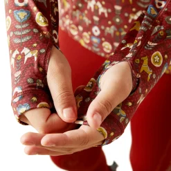 Kids ARIAT-APPAREL Kids' Casual Riding Clothes|Ariat® Kids’ Lowell Quarter-Zip Print Base Layer 2.0