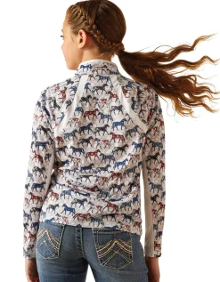 Kids ARIAT-APPAREL Kids' Casual Riding Clothes|Ariat® Kids’ Print Sunstopper Shirt 3.0
