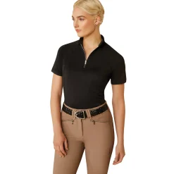 ARIAT-APPAREL Short Sleeve Shirts|Ariat® Ladies’ Soquel Quarter-Zip Short Sleeve Shirt
