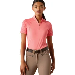 ARIAT-APPAREL Short Sleeve Shirts|Ariat® Ladies’ Soquel Quarter-Zip Short Sleeve Shirt