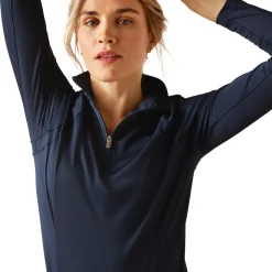 ARIAT-APPAREL Show Shirts|Ariat® Ladies’ Sunstopper Quarter-Zip Base Layer 3.0