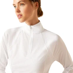 ARIAT-APPAREL Show Shirts|Ariat® Ladies’ Sunstopper Quarter-Zip Base Layer 3.0