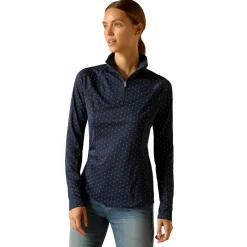 ARIAT-APPAREL Show Shirts|Ariat® Ladies’ Sunstopper Quarter-Zip Base Layer 3.0