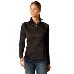 ARIAT-APPAREL Show Shirts|Ariat® Ladies’ Sunstopper Quarter-Zip Base Layer 3.0