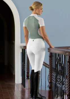 EQUINAVIA Knee Patch Breeches|B Vertigo Ladies’ Kimberley Knee-Patch Breech with Leather Patches