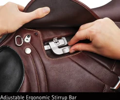 SADDLERY BRANDS INTL English Saddles|Bates Advanta Monoflap Eventing Saddle