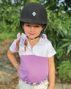 Kids BELLE AND BOW EQSTRN Kids' Show Shirts|Show Shirts|Belle & Bow Equestrian Children’s Short Sleeve Show Shirt