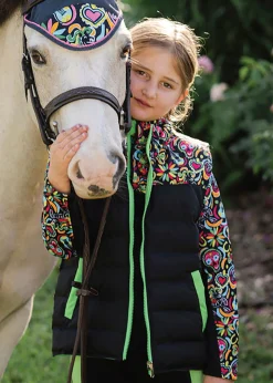 Kids BELLE AND BOW EQSTRN Kids' Outerwear|Kids' Casual Riding Clothes|Belle & Bow Equestrian Children’s Reversible Vest