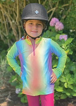 Kids BELLE AND BOW EQSTRN Kids' Casual Riding Clothes|Belle & Bow Equestrian Children’s Long Sleeve Sun Shirt