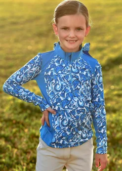 Kids BELLE AND BOW EQSTRN Kids' Casual Riding Clothes|Belle & Bow Equestrian Girls’ Pullover Long-Sleeve Shirt