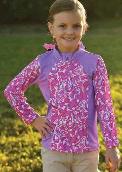 Kids BELLE AND BOW EQSTRN Kids' Casual Riding Clothes|Belle & Bow Equestrian Girls’ Pullover Long-Sleeve Shirt