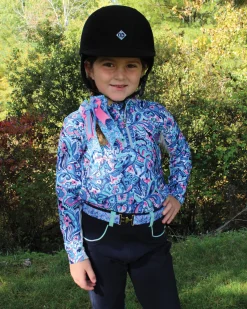 Kids BELLE AND BOW EQSTRN Kids' Casual Riding Clothes|Belle & Bow Equestrian Girls’ Long Sleeve Sun Shirt