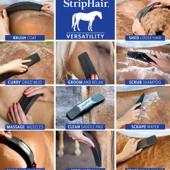 RJ MATTHEWS Bathing Tools|Brushes & Hoof Picks|Betty’s Best StripHair® Gentle Groomer™