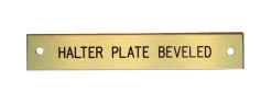 DOVER DROPSHIP Nameplates|Beveled Edge Halter Nameplate - 3 lines