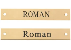 DOVER DROPSHIP Nameplates|Beveled Edge Halter Nameplate - 3 lines