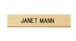 DOVER DROPSHIP Nameplates|Beveled Edge Saddle Nameplate