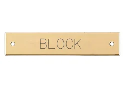 DOVER DROPSHIP Nameplates|Beveled Edge Saddle Nameplate