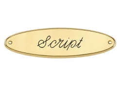 CRW Nameplates|Brass Raised Oval Nameplate