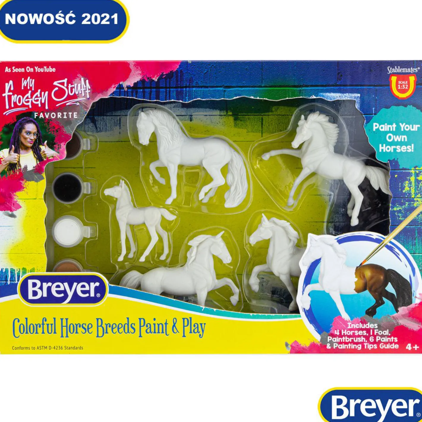 Kids REEVES INTERNATIONAL Gifts|Breyer Horses|Breyer® Colorful Breeds Paint & Play