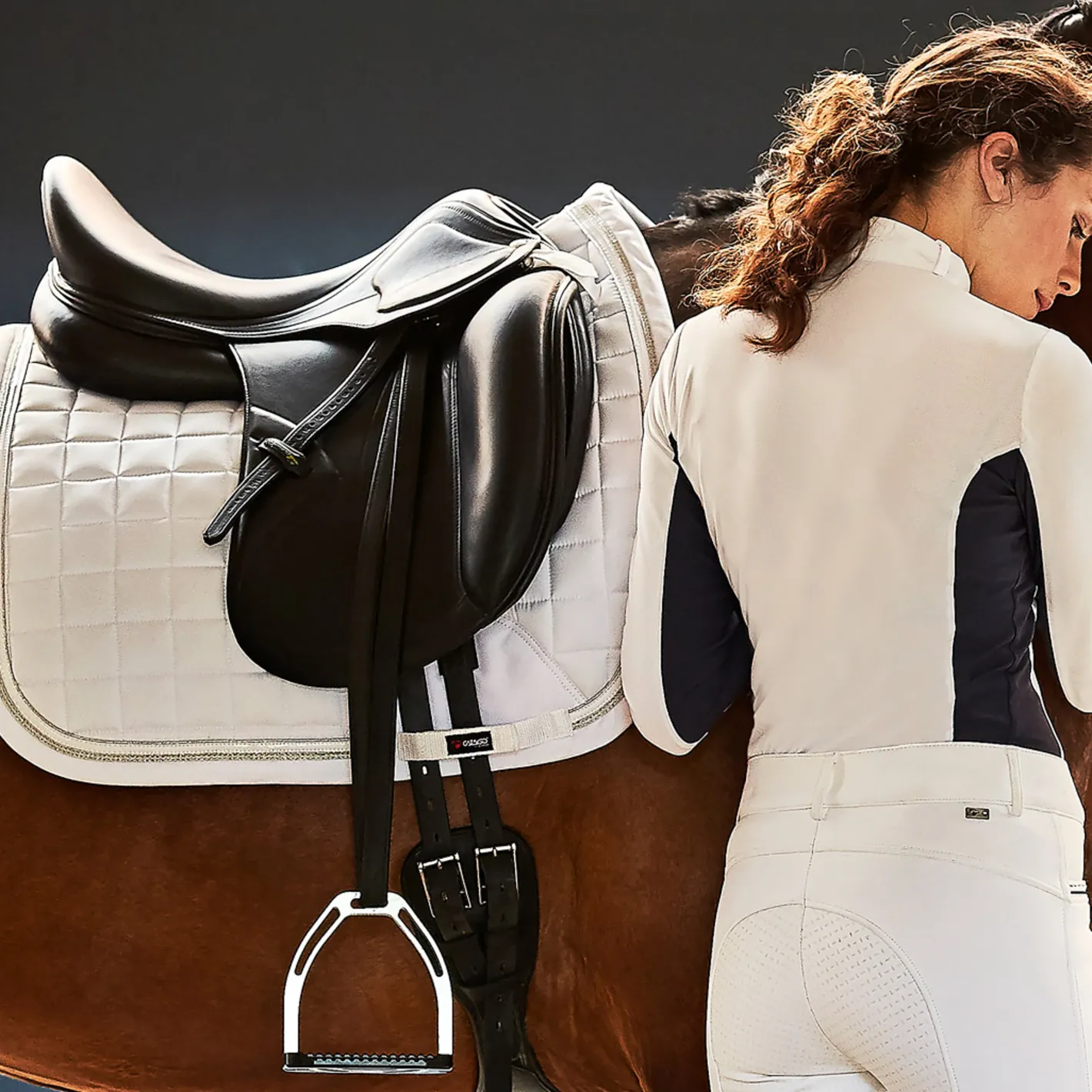 ERS Dressage Pads|Close Contact Saddle Pads|Catago® FIR-Tech Elegant Dressage Pad