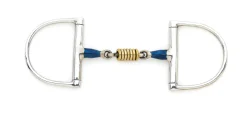 ERS English Horse Bits|Centaur® Blue Steel Double-Jointed Disc Hunter D-Ring Bit