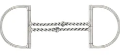 ERS English Horse Bits|Centaur® Curved Double Twisted Wire Hunter D-Ring Bit