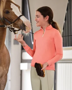 Kids KIRSCH Kids' Casual Riding Clothes|CoolBlast® 100 Kids’ Colleen Long Sleeve Shirt