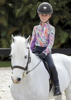 Kids KIRSCH Kids' Casual Riding Clothes|CoolBlast® 100 Kids’ Noma Long Sleeve Print Shirt