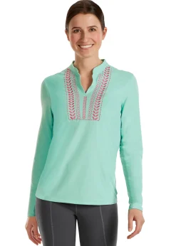 KIRSCH Long Sleeve Tops|CoolBlast® 100 Ladies’ Notch-V Long Sleeve Top