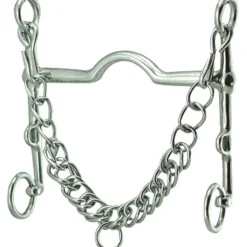 INTREPID INTL English Horse Bits|Coronet Thin Wide Port Curb Weymouth Bit