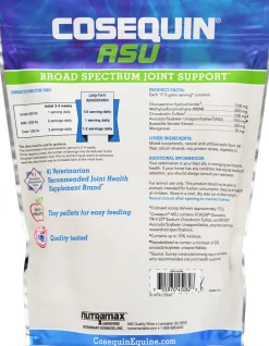 NUTRAMAX Horse Supplements|Cosequin® ASU Broad Spectrum Joint Health Supplement, Pellet Form