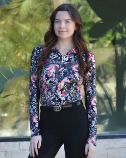 DANCING EQUESTRIAN Long Sleeve Tops|Ladies’ Equus Garden Long Sleeve Shirt