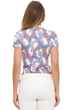 DANCING EQUESTRIAN Short Sleeve Shirts|Ladies’ Butterfly Short-Sleeve Shirt