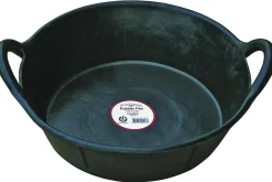 ANIMAL HEALTH INT Feed & Water Buckets|Double-Tuf Rubber Pan with Handles