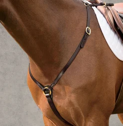 TORY LEATHER Martingales & Breastplates|DS Brass Fitted Breastplate