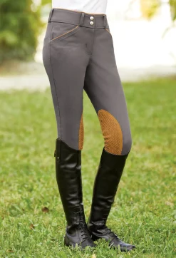 Kids KARAN LETEX Kids' Breeches & Jods|DS Girls' Beverly Double-Grip Knee-Patch Breech