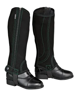 Kids WEATHERBEETA Half Chaps|Kids' Half Chaps|Dublin® Children's Easy-Care Contrast Stitch Half Chaps