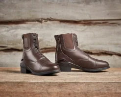 Women WEATHERBEETA Women's Paddock Boots|Dublin® Ladies' Evolution Faux Lace-Front Paddock Boots